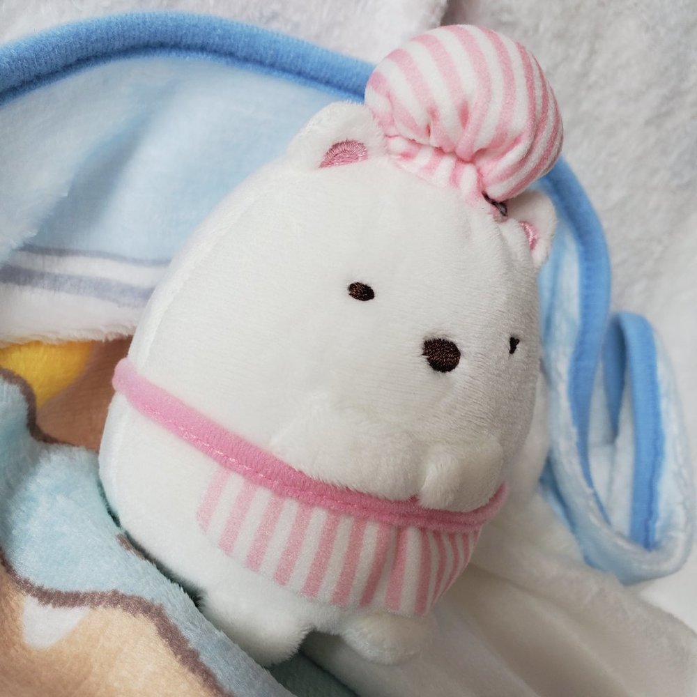 Sumikkogurashi - Pastel Patisserie Chef Small Plush on Ball Chain - Shirokuma